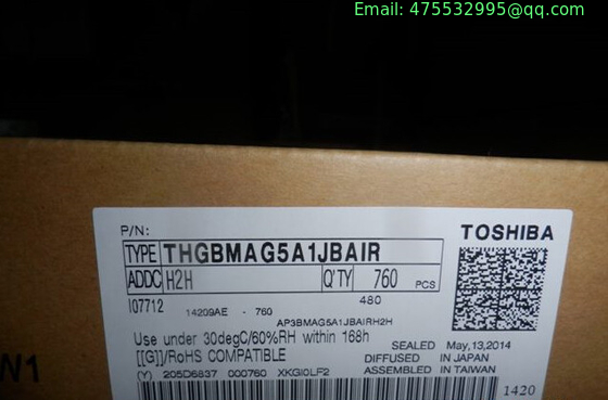 THGBMAG5A1JBAIR Toshiba Managed NAND-Flash 4GByte 4.5 RoHS THGBM1G4D1EBAI7 THGBM1G4D2EB