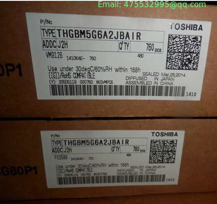 THGBM5G6A2JBAIR Managed NAND Flash Serial e-MMC 3.3V 64Gbit 153-Pin VFBGA