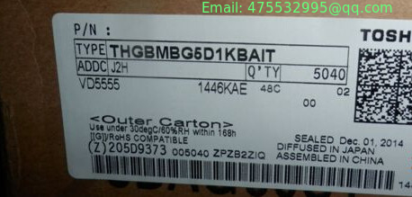 THGBMBG5D1KBAIL THGBMBG5D1KBAIT Toshiba NAND Flash Serial e-MMC 32G-bit 153-Pin FBGA