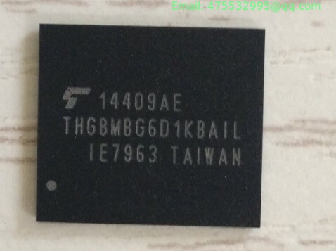 THGBMBG6D1KBAIL Toshiba MLC NAND Flash Serial e-MMC 3.3V 64G-bit 153-Pin FBGA