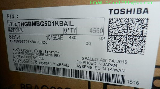 THGBMBG5D1KBAIL toshiba 4GB eMMC V5.0 BGA153