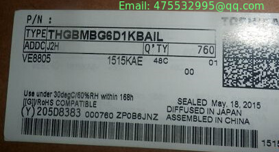 THGBMBG6D1KBAIL eMMC Flash card 8G-byte Embedded MMC 153-Pin FBGA