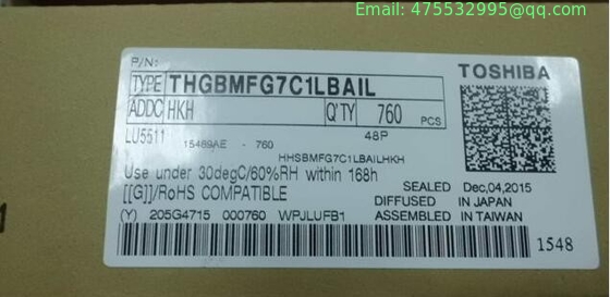 THGBMFG7C1LBAIL Toshiba Flash Card 16G-byte 1.8V/3.3V Embedded MMC 153-Pin WFBGA