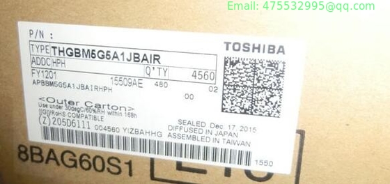 THGBM5G5A1JBAIR Toshiba Flash Card 4G-byte 3.3V NANDrive 153-Pin VFBGA