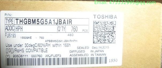 THGBM5G5A1JBAIR Toshiba Flash Card 4G-byte 3.3V NANDrive 153-Pin VFBGA