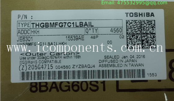 THGBMFG7C1LBAIL TOSHIBA Flash Memory 16GB NAND EEPROM