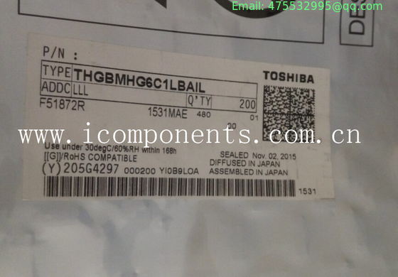 THGBMHG6C1LBAIL THGBMFG6C1LBAIL THGBMBG6D1KBAIL Toshiba Managed NAND-Flash 8GByte 5.1