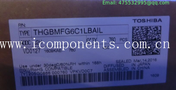 THGBMFG6C1LBAIL 8GB NAND 15EMBEDDED MULTIMEDIA CHIP (EEPROM) - Trays