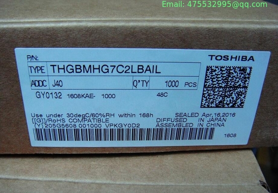 THGBMHG7C2LBAIL Flash Card 16G-byte 3.3V Embedded MMC 153-Pin WFBGA - Trays