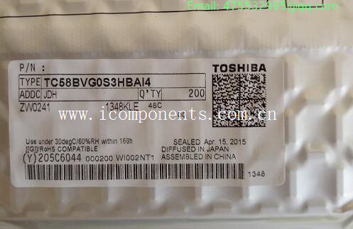 TC58BVG0S3HBAI4 EEPROM SLC 1GB NAND 24NM 63FBGA