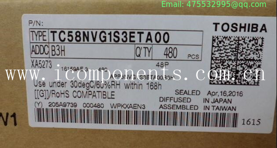 TC58NVG1S3ETA00 TC58NVG1S3ETA00 Toshiba SLC NAND Flash Serial 3.3V 2Gbit 256M x 8bit 30us