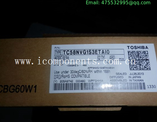 TC58NVG1S3ETAI0  SLC NAND Flash Serial 3.3V 2Gbit 256M x 8bit 25ns 48-Pin TSOP-I