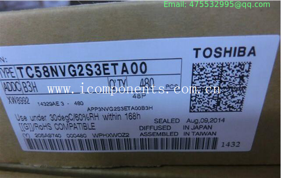 TC58NVG2S3ETA00 SLC NAND Flash Serial 3.3V 4Gbit 512M x 8bit 30us 48-Pin TSOP-I