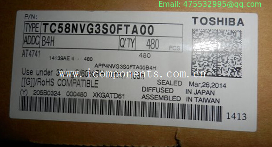 TC58NVG3S0FTA00 Toshiba SLC NAND Flash 3.3V 8Gbit 1G x 8bit