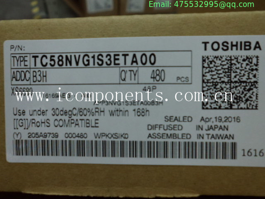 TC58NVG1S3ETA00  toshiba  Flash Memory 1Gb 3.3V SLC NAND Flash Serial original new