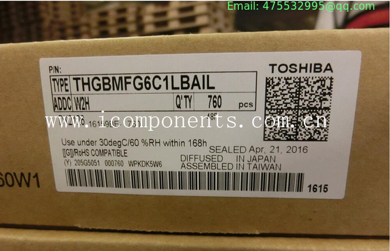 THGBMFG6C1LBAIL THGBMHG6C1LBAIL THGBMBG6D1KBAIL Toshiba Flash 8G-byte 1.8V/3.3V eMMC 153-