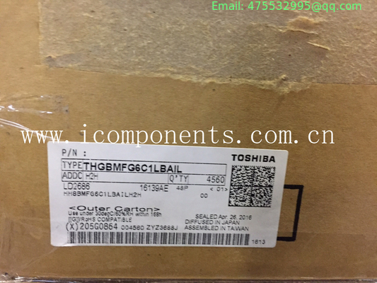 THGBMFG6C1LBAIL THGBMHG6C1LBAIL THGBMBG6D1KBAIL Toshiba Flash 8G-byte 1.8V/3.3V eMMC 153-