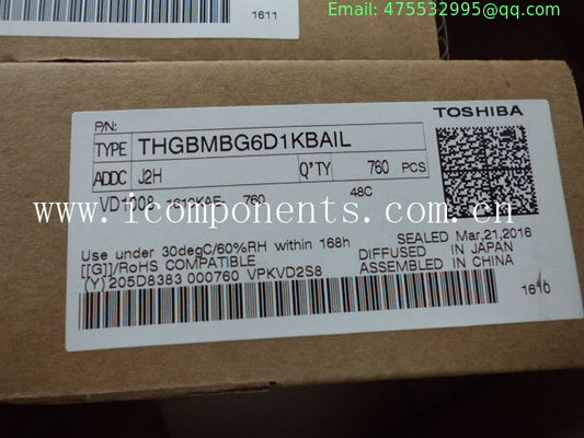 THGBMBG6D1KBAIL  THGBMFG6C1LBAIL THGBMHG6C1LBAIL  Toshiba Flash 8G-byte 1.8V/3.3V eMMC 153