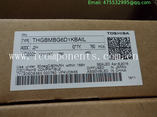 THGBMBG6D1KBAIL  THGBMFG6C1LBAIL THGBMHG6C1LBAIL  Toshiba Flash 8G-byte 1.8V/3.3V eMMC 153