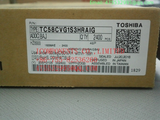 TC58CVG1S3HRAIG  KIOXIA	NAND Flash Serial-SPI 3.3V 2G-bit 8ns 8-Pin WSON EP