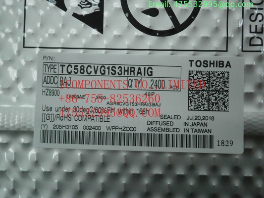TC58CVG1S3HRAIG  KIOXIA	NAND Flash Serial-SPI 3.3V 2G-bit 8ns 8-Pin WSON EP