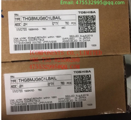 THGBMJG6C1LBAIL TOSHIBA EMMC IC FLASH 8GBYTE  52MHZ 153WFBGA NAND FLASH THGBMFG6C1LBAIL  THGBMHG6C1LBAIL