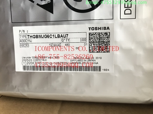 THGBMJG6C1LBAU7  KIOXIA	NAND Flash Serial e-MMC 3V/3.3V 64G-bit 64G/16G/8G x 1/2-bit/4-bit Automotive 153-Pin FBGA Tray