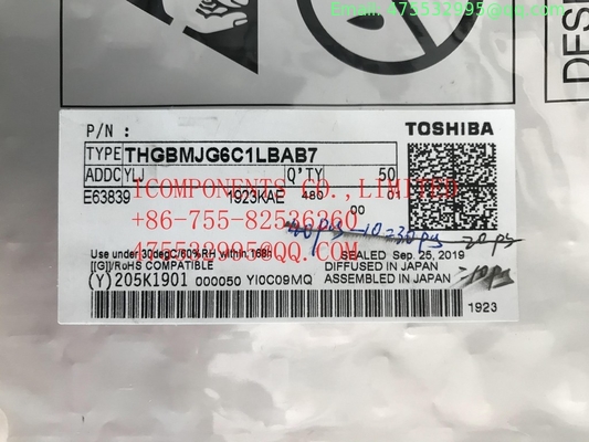 THGBMJG6C1LBAB7  KIOXIA	NAND Flash Serial e-MMC 3V/3.3V 64G-bit 64G/16G/8G x 1/2-bit/4-bit Automotive 153-Pin FBGA Tray