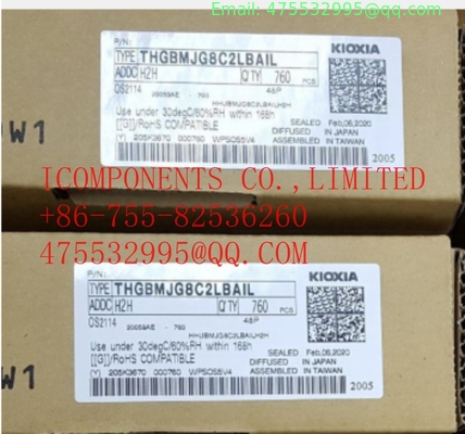 THGBMJG8C2LBAIL  TOSHIBA	Flash Card 32G-byte 3.3V Embedded MMC 153-Pin WFBGA (Alt: THGBMJG8C2LBAIL)