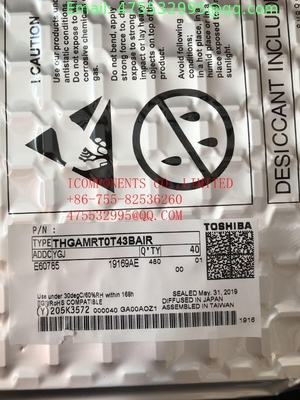 THGAMRT0T43BAIR  TOSHIBA  Flash Serial e-MMC 3.3V 1T-bit 1T/256M/128M x 1/4-bit/8-bit 153-Pin FBGA