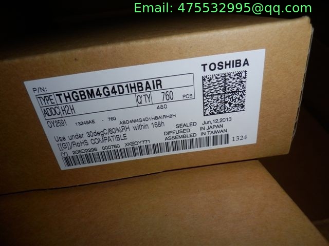 THGBM4G4D1HBAIR Toshiba   NAND Flash Serial e-MMC 3.3V 16Gbit 153-Pin VFBGA
