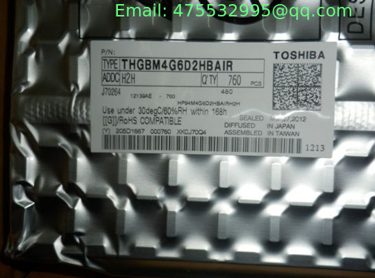 THGBM4G6D2HBAIR Toshiba Flash Card 8G-byte 3.3V NANDrive 153-Pin VFBGA