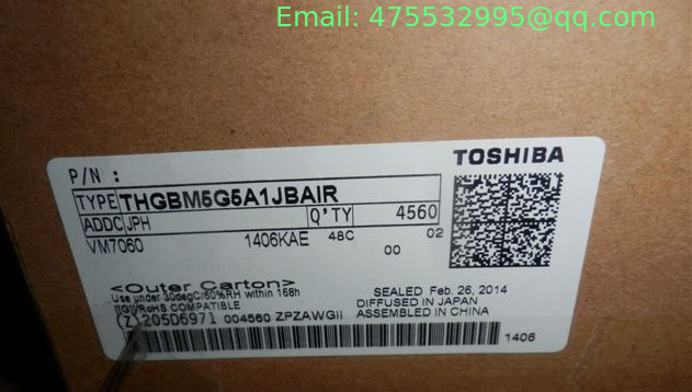THGBM5G5A1JBAIR Toshiba Managed NAND Flash Serial e-MMC 3.3V 32Gbit 153-Pin VFBGA