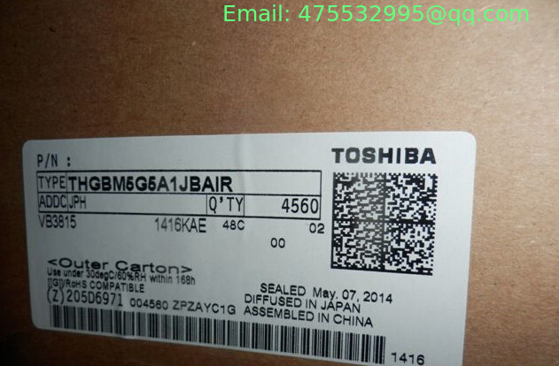 THGBMBG5D1KBAIT THGBMBG5D1KBAIL Toshiba NAND Flash Serial e-MMC 32G-bit 153-Pin FBGA