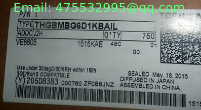 THGBMBG6D1KBAIL eMMC Flash card 8G-byte Embedded MMC 153-Pin FBGA