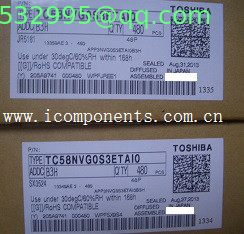 TC58NVG0S3ETAI0 Toshiba SLC NAND Flash Parallel 3.3V 1Gbit 128M x 8bit 48-Pin TSOP-I