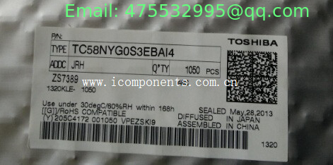 TC58NYG0S3EBAI4 Toshiba SLC NAND Flash Serial 1.8V 1Gbit 128M x 8bit 63-Pin TFBGA