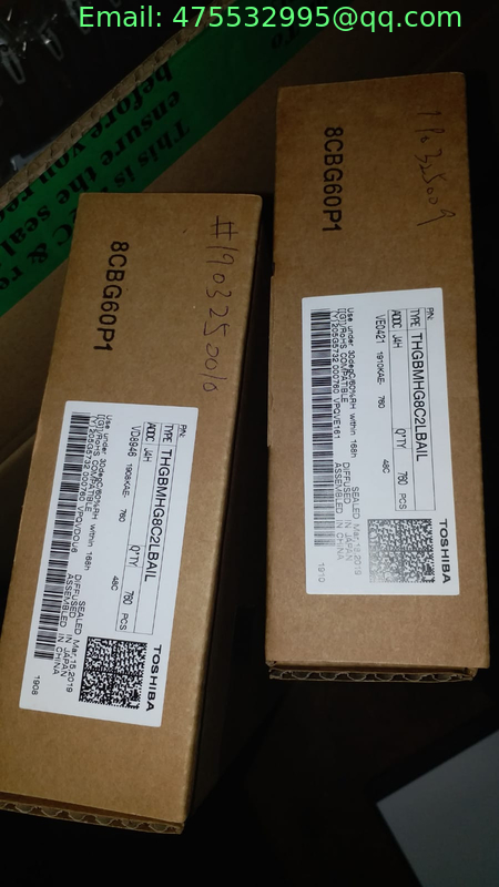 THGBMJG8C2LBAIL  THGBMHG8C4LBAIL  Toshiba Flash Card 32G-byte 3.3V Embedded MMC 153-Pin WFBGA