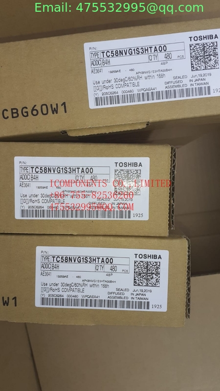 TC58NVG1S3HTA00   Kioxia	NAND Flash 3.3V 2Gb 24nm SLC NAND (EEPROM)