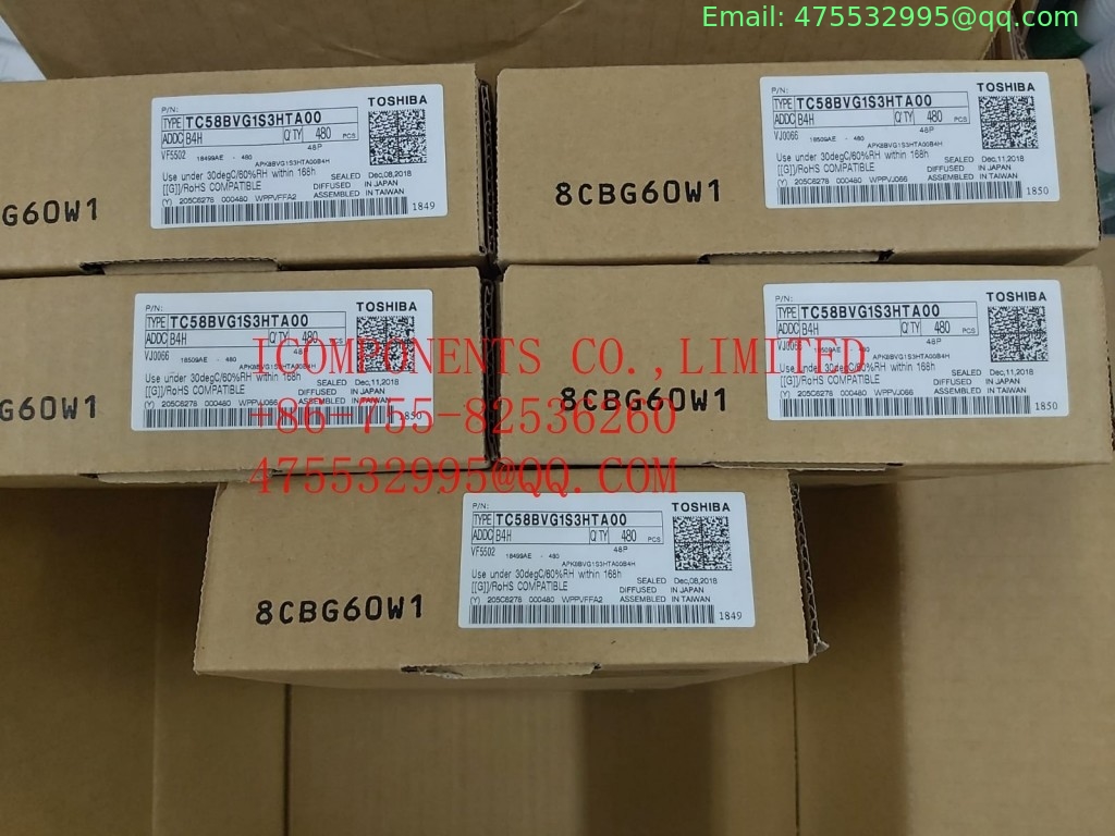 TC58BVG1S3HTA00 KIOXIA	NAND Flash Parallel 3.3V 2G-bit 256M x 8 48-Pin TSOP-I