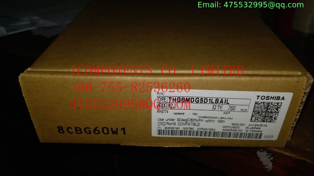 THGBMDG5D1LBAIL 	KIOXIA	Flash Card 4G-byte 3.3V Embedded MMC 153-Pin WFBGA (Alt: THGBMDG5D1LBAIL)