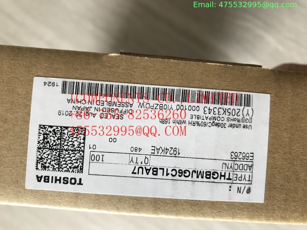 THGBMHG6C1LBAW7  KIOXIA	NAND Flash Serial e-MMC 3V/3.3V 64G-bit 64G/16G/8G x 1/2-bit/4-bit Automotive 153-Pin FBGA Tray