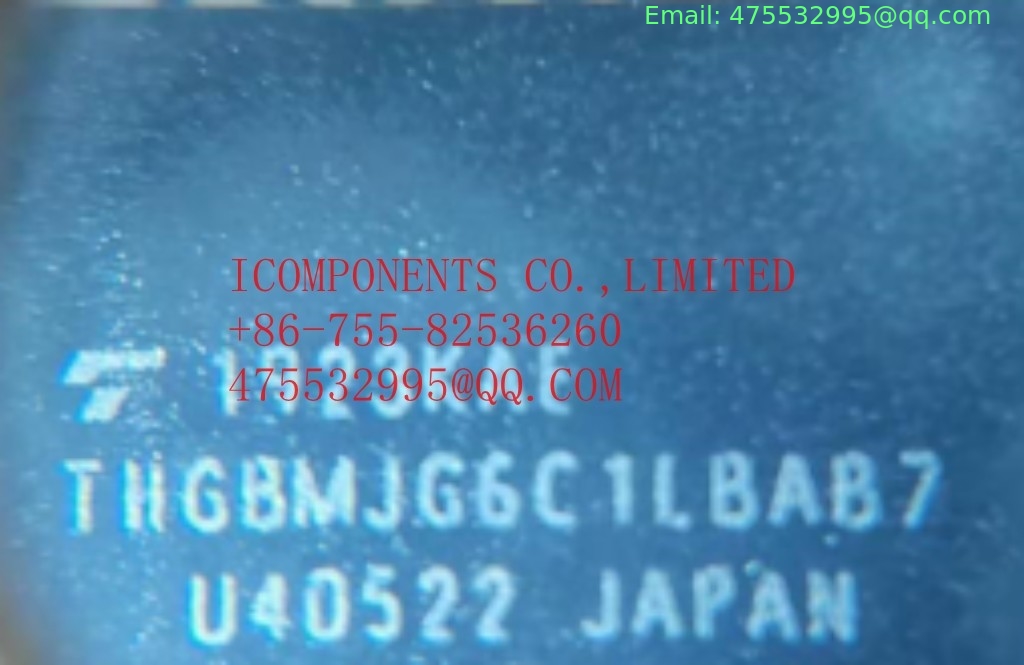 THGBMJG6C1LBAB7  KIOXIA	NAND Flash Serial e-MMC 3V/3.3V 64G-bit 64G/16G/8G x 1/2-bit/4-bit Automotive 153-Pin FBGA Tray
